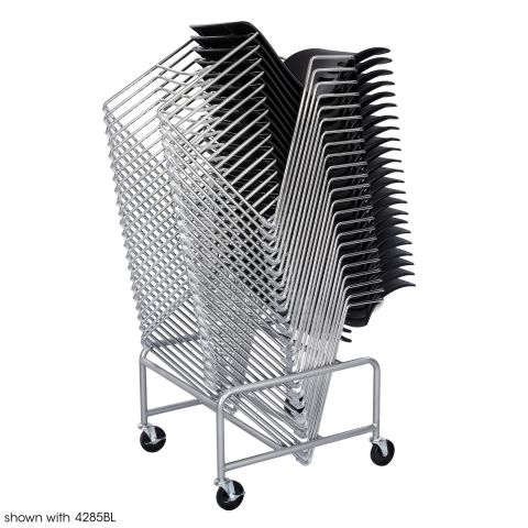 Sled Base Stack Chair Cart - Silver - 4190SL