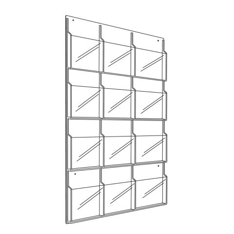 Reveal™ 12 Magazine Display - Clear - 5602CL