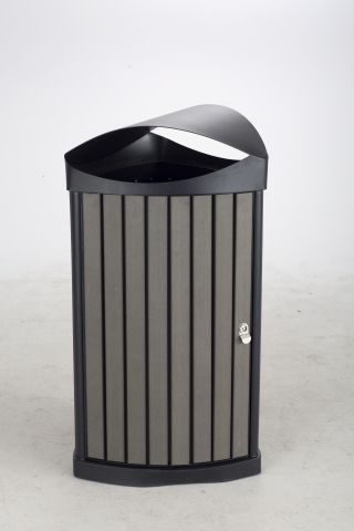 Nook™ Indoor/Outdoor Waste Receptacle - Charcoal - 9969CH
