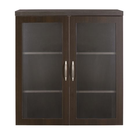 Aberdeen® Series Glass Display Cabinet - Mocha - AGDCLDC