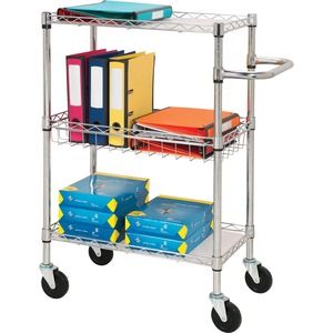 Lorell 3 Tier Rolling Carts