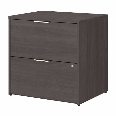 Bush Business Furniture Jamestown 2 Drawer Lateral File Cabinet in Storm Gray - Assembled