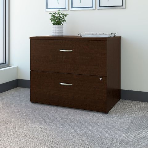 Bush Business Furniture Office in an Hour Lateral File Cabinet in Mocha Cherry
