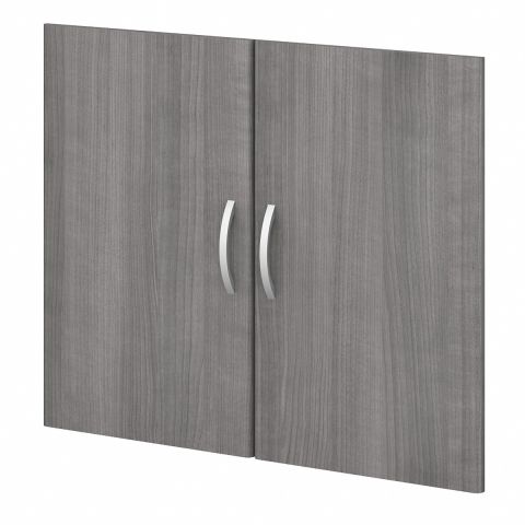Bush Business Furniture Studio C Bookcase Door Kit in Platinum Gray