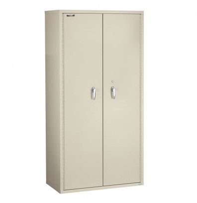 Fire Resistant - Double door storage cabinet - 72", ICF7240-F, Platinum